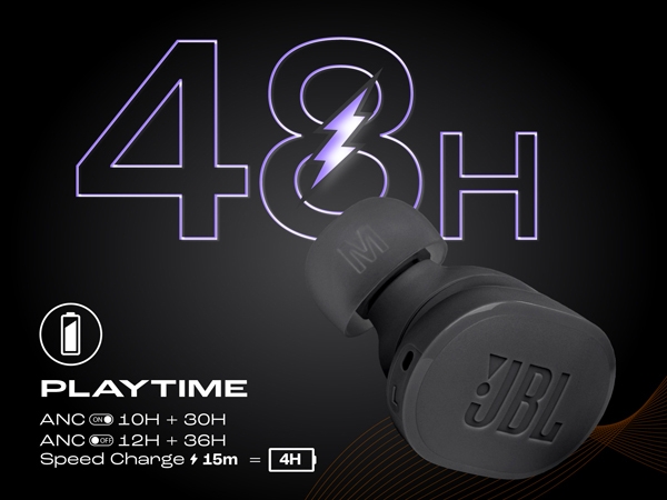 JBL Tune Buds In Ear Wireless TWS Earbuds with Mic, ANC Earbuds, Customized  Extra Bass with Headphones App, 48 Hrs Battery, Quick Charge, 4-Mics, IP54,  Ambient Aware & Talk-Thru, Bluetooth 5.3 (Black) :