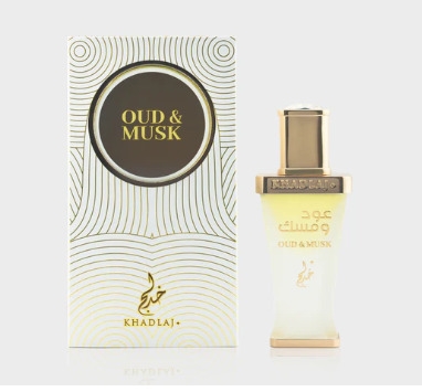 Khadlaj Oud & Musk Perfume Oil Concentrate, Unisex, 20 ml