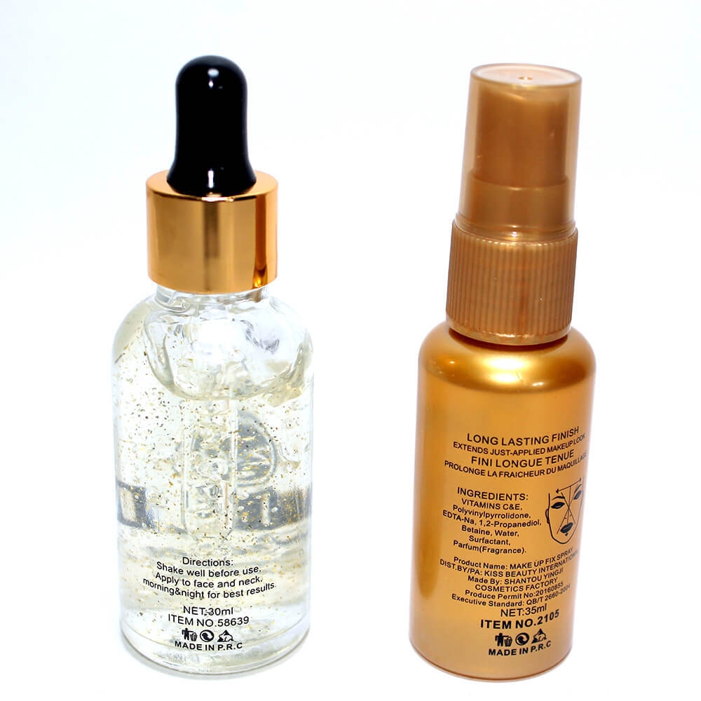 Kiss Beauty 2 in 1 MakeUp Fix & Gold Primer Spray
