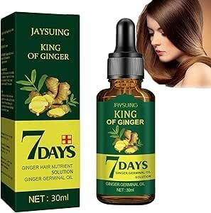 Bolivia's Ginger Germinal Oil, 7 Day Ginger Germinal Serum Essence Oil, Ginger Hair Growth Serum, Loss Treatment Growth Hair, Anti Hair Fall Baldness Solution for Men and Women (30ml)