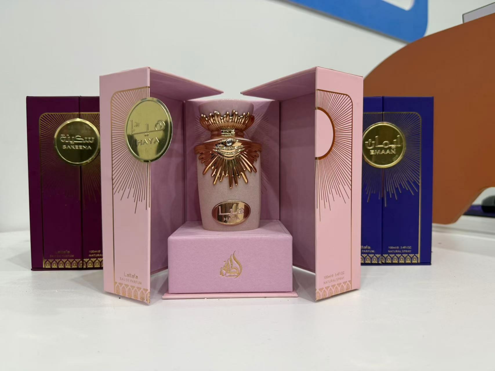 Lattaafa Haya Eau De Parfum 100ml Women's Perfume From Dubai Vietnamese Fragrance in Glass Bottle for Middle Eastern Audience