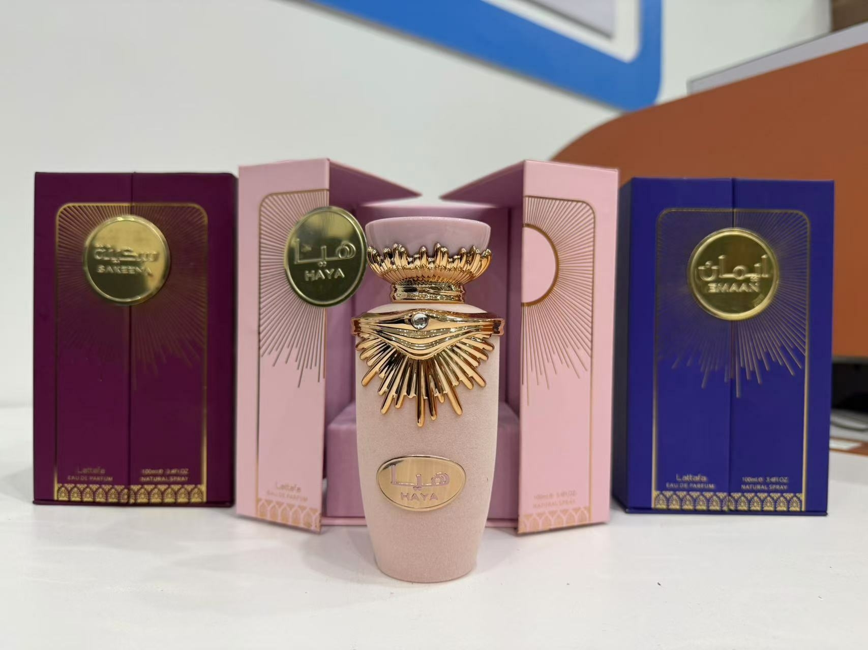 Lattaafa Haya Eau De Parfum 100ml Women's Perfume From Dubai Vietnamese Fragrance in Glass Bottle for Middle Eastern Audience