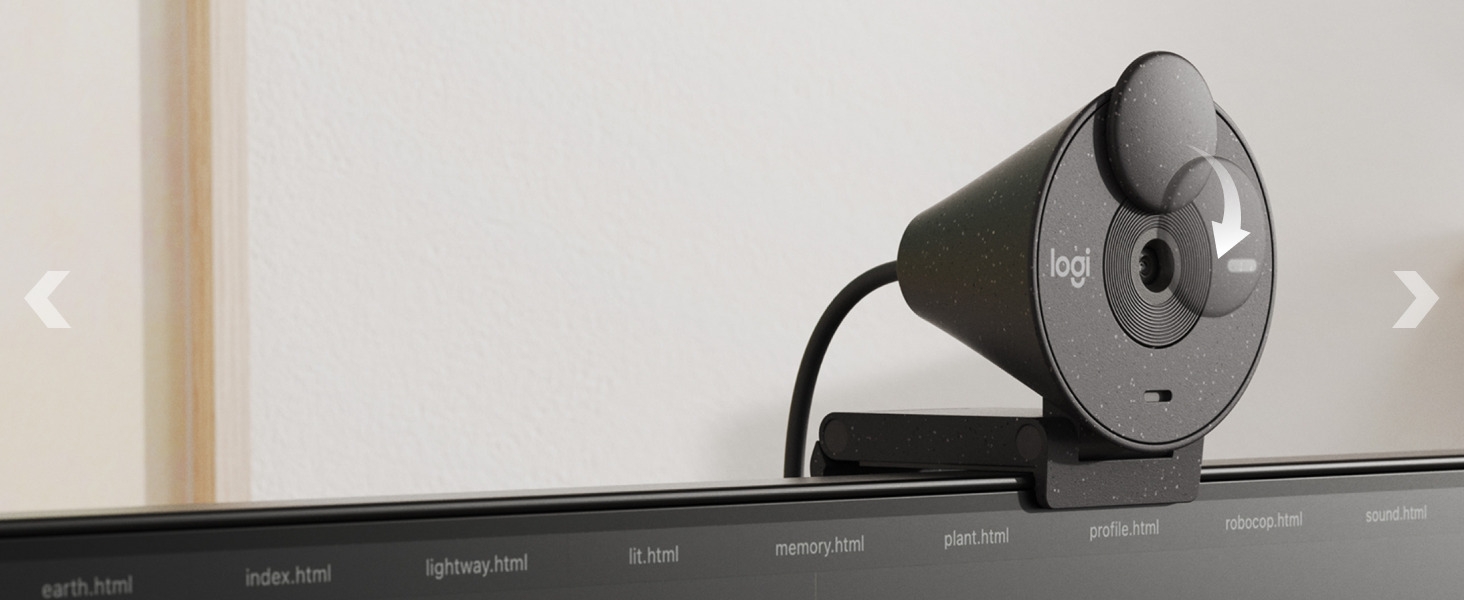 brio 305 full hd webcam attached to a monitor