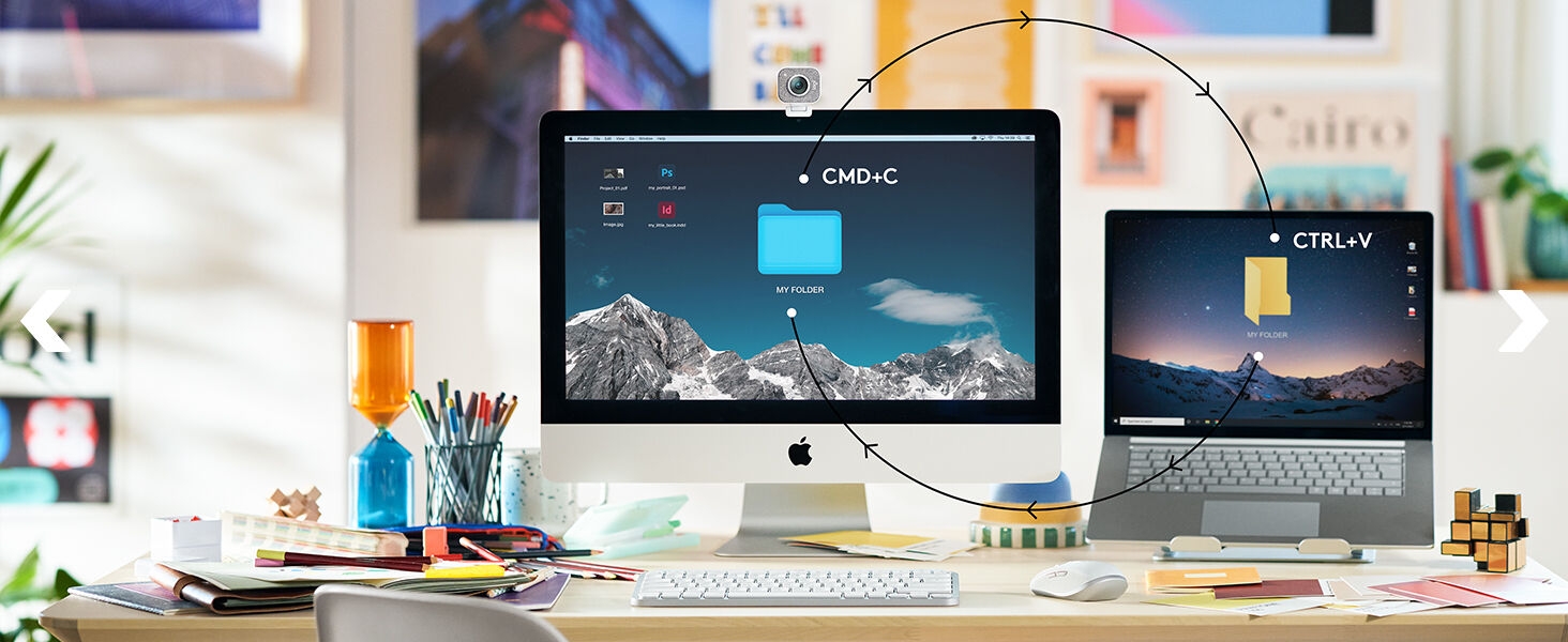 mx keys mini wireless keyboard flow function