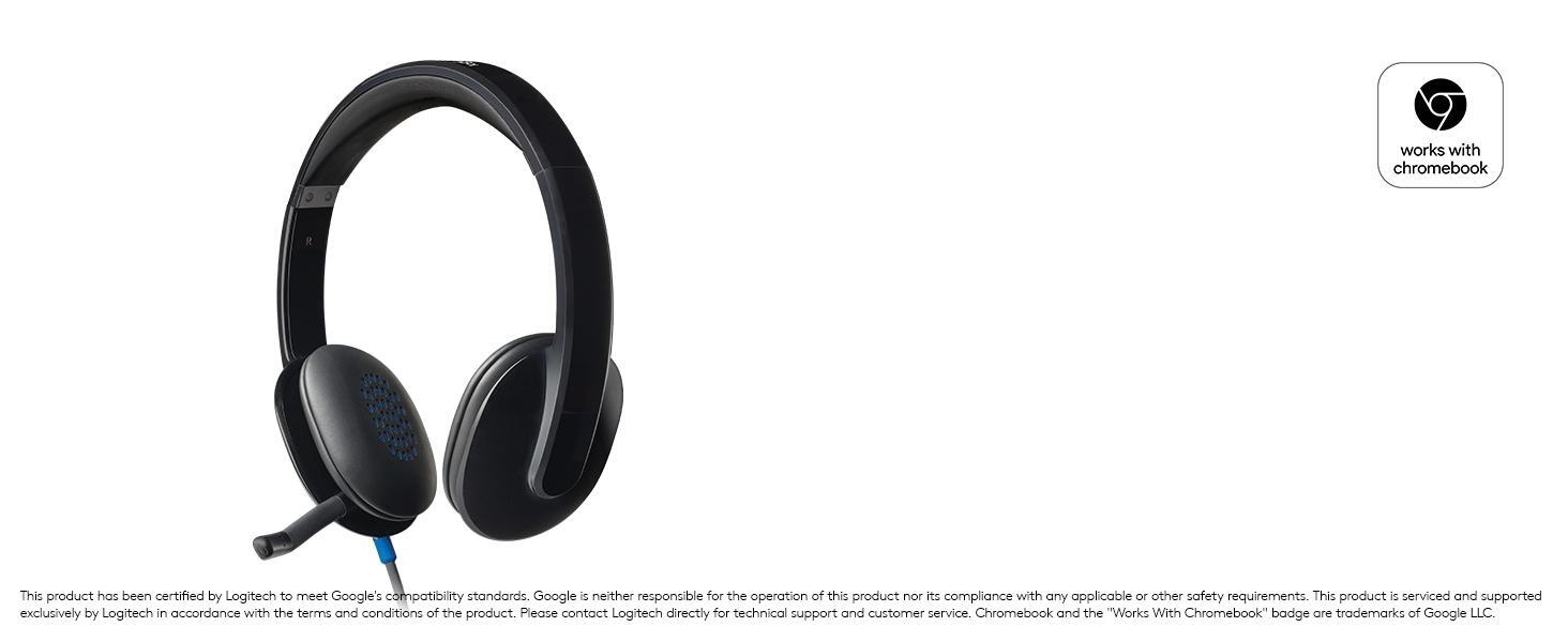 h540 usb computer headset with adjustable microphone