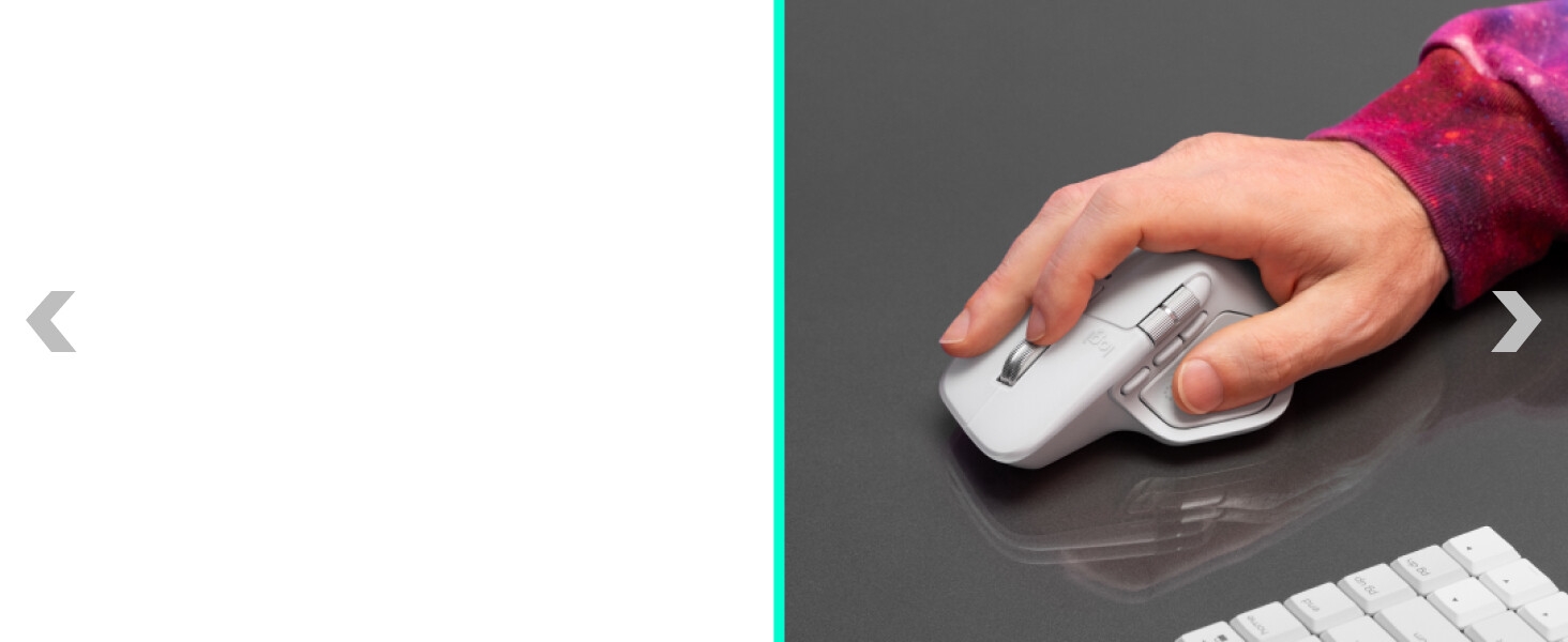 zoom of mx master 4 for mac wireless mouse in use