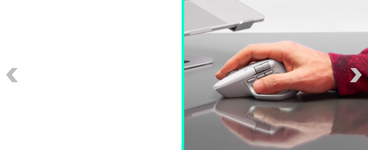 zoom of mx master 4 for mac wireless mouse in use