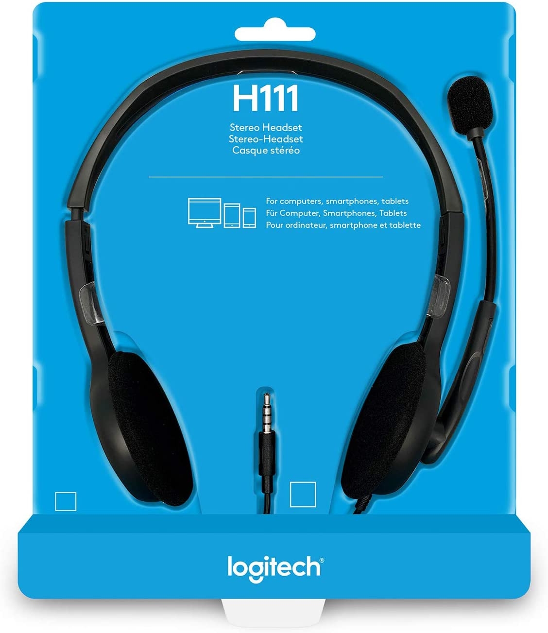 Best price for Logitech H111 Stereo Headset – Lightweight Headphones with  Noise-Cancelling Microphone for Calls, Online Classes, and Gaming  Color-Black 1001231433
