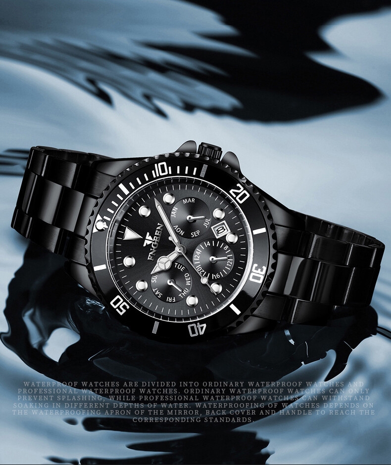 FNGEEN 8080 Men's Watches Luxury Top Brand  Watch Quartz Waterproof Fashion Clock Mens Watches Montre Homme