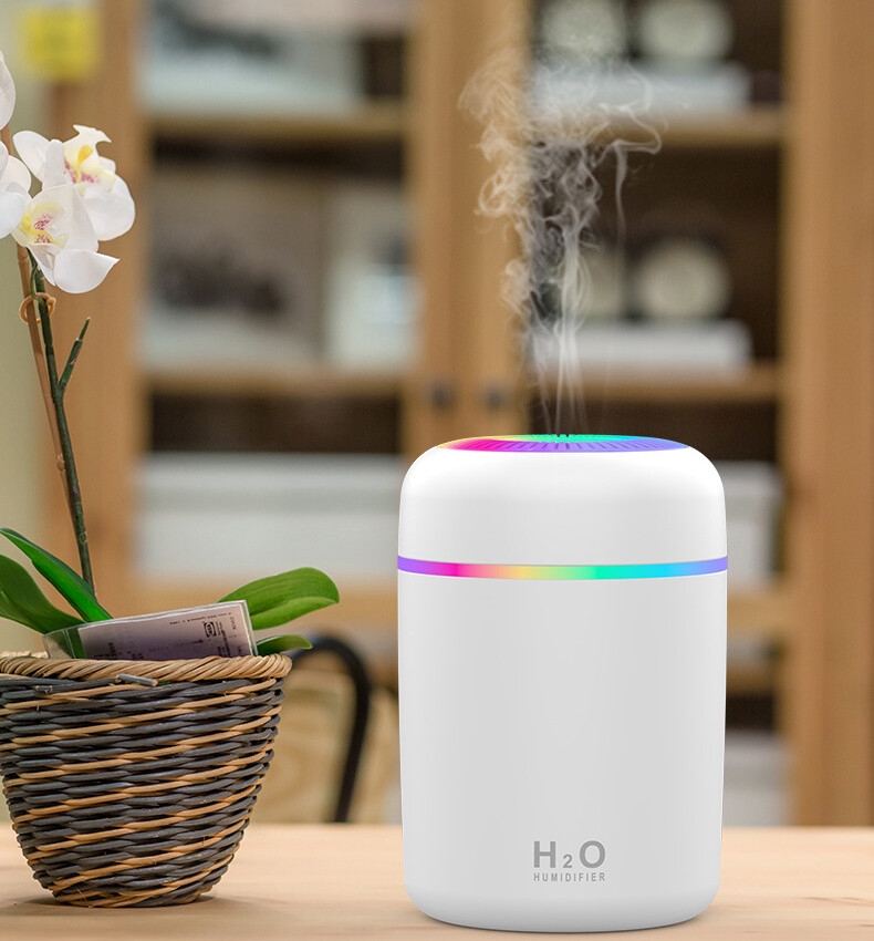 Mythco 300ml Portable Mini Humidifier, Colorful, Cool Mist
