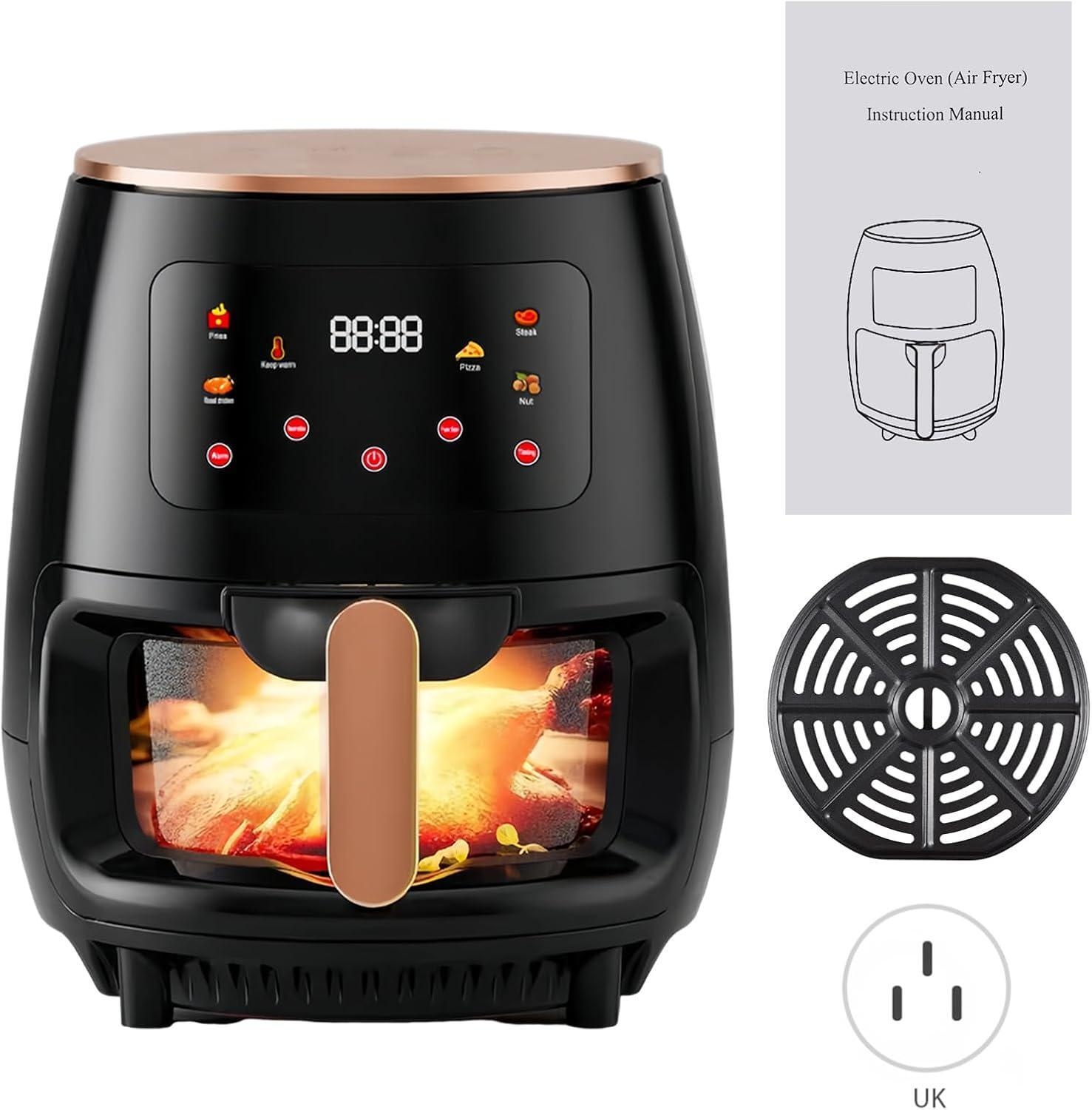 Nunix 1400W 5 Litres Air Fryer with Rapid Hot Air Technology, Digital Touchscreen, 8 Preset Cooking Programs, Non-Stick Basket, Oil-Less Frying for Healthy Meals https://ke.jumia.is/cms/external/pet/NU344HA6KT3ZONAFAMZ/34c6a013cfbd6d91481b5e096a0ce7f3.jpg