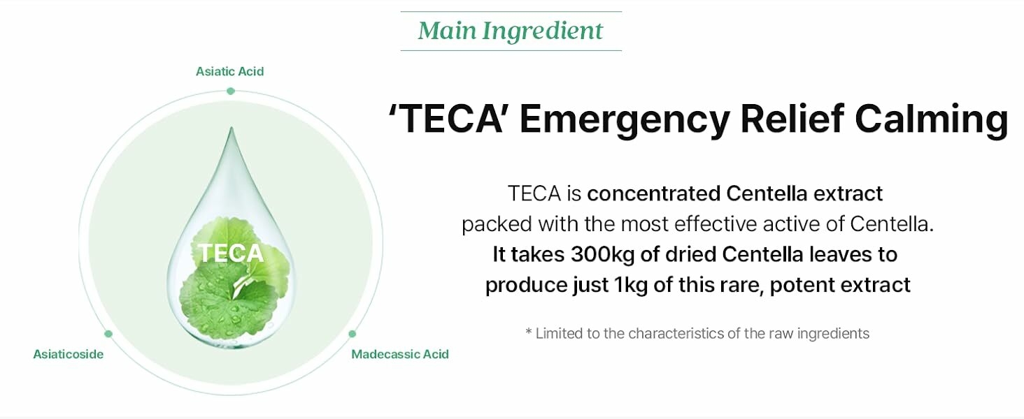 bursts on contact to release TECA and nourishing actives