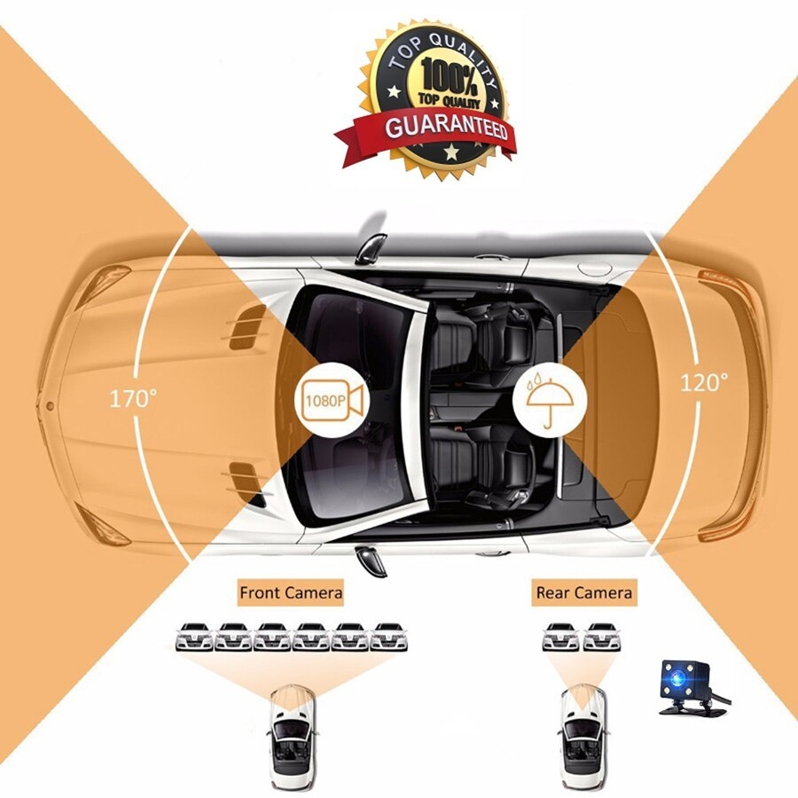 Generic Dash Cam, Car Dash Cam Big 4" LCD FHD 1080p 170 Degree Wide