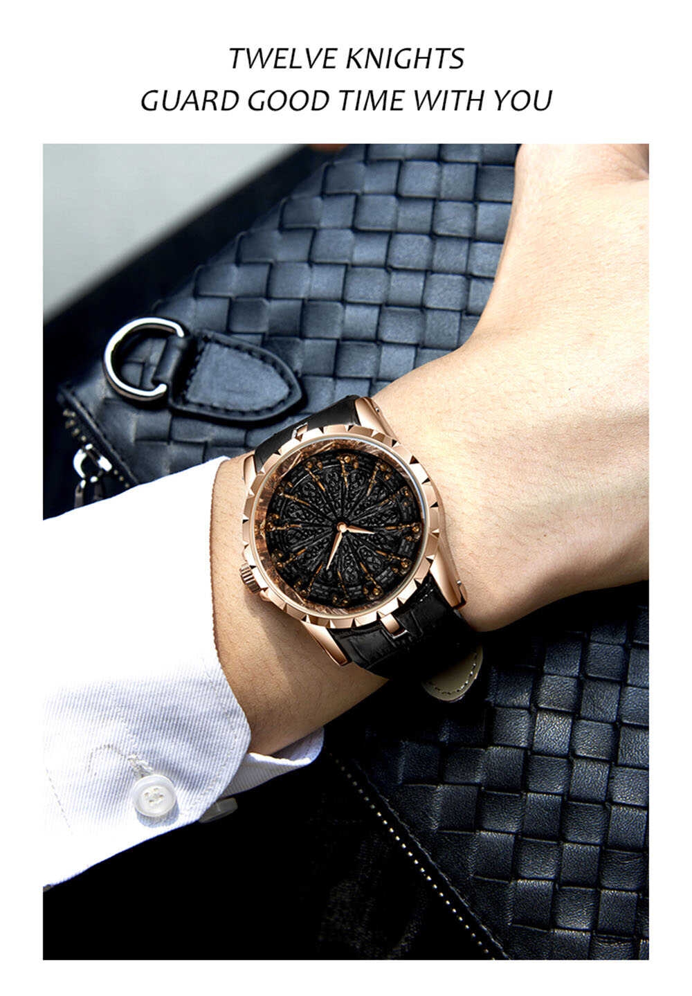 ONOLA Brand 3809 Luxury Leather Watches Water Resistant Watches  Quartz Watches Custom Men Clock