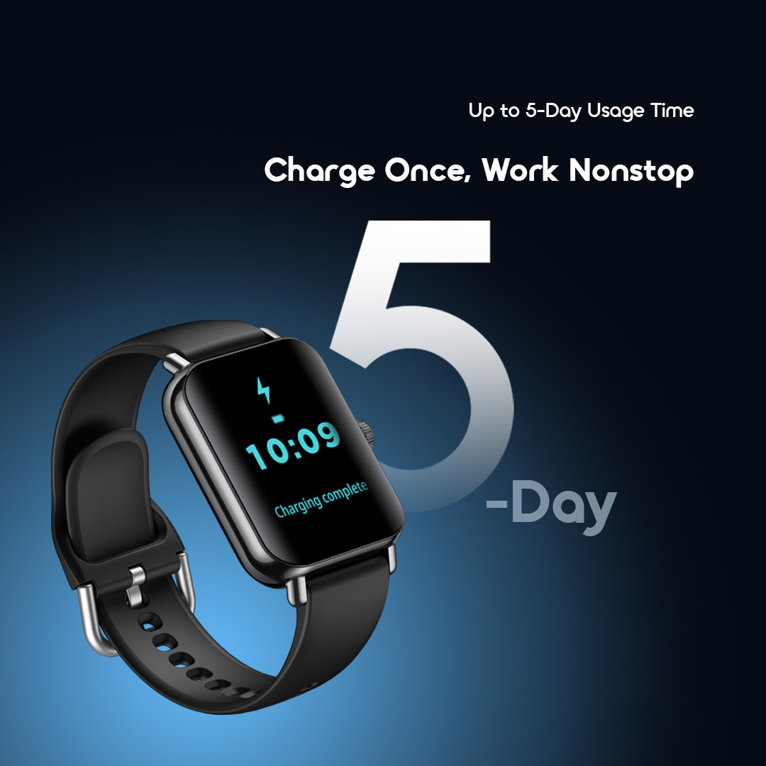 oraimo-Smart-Watch-Watch-6-Pro-OSW-807S-10-Up to 5-Day Usage Time