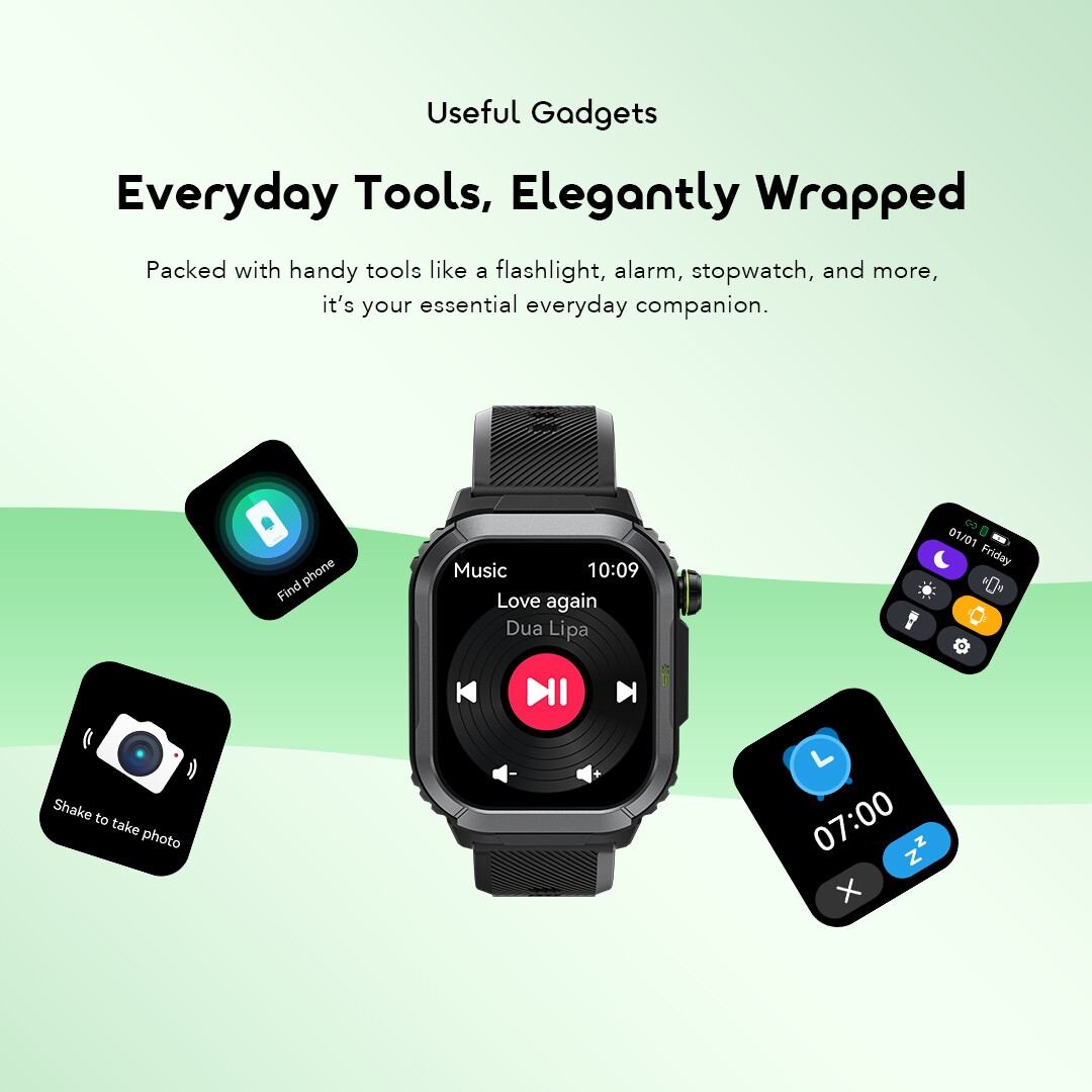 oraimo hd display smart watch watch lumos n osw-808n gadgets 11