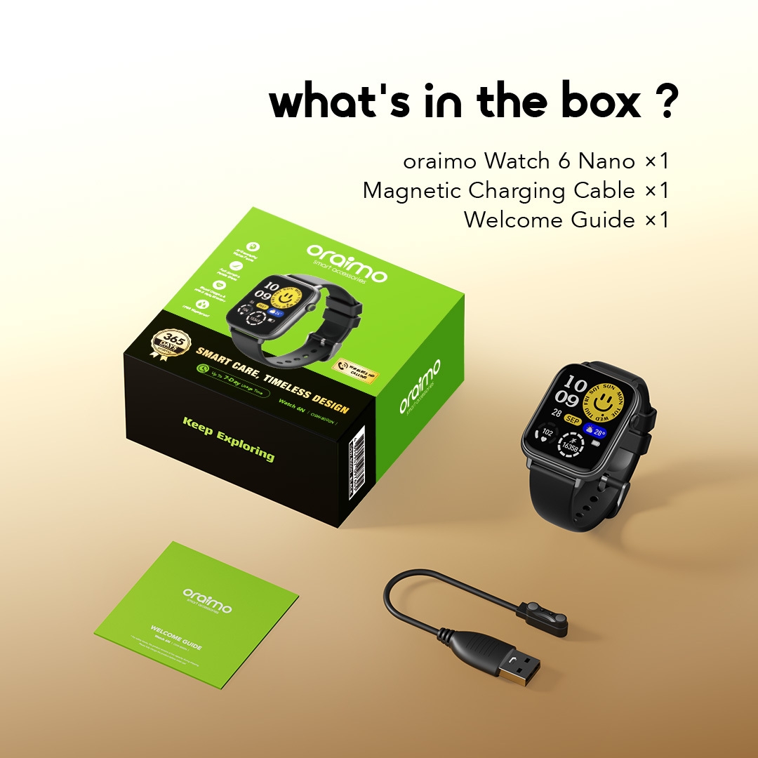 oraimo smart watch watch 6n osw 8000n in the box 10