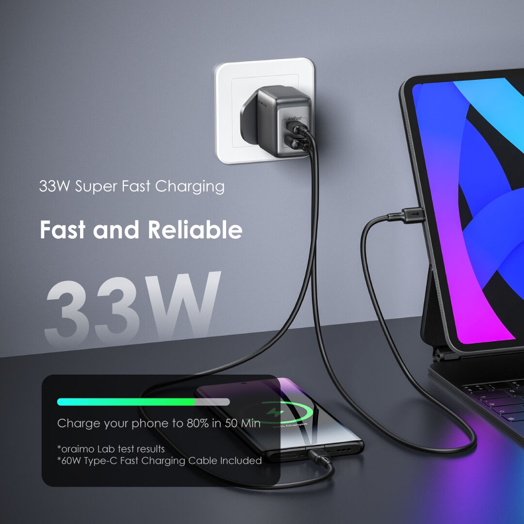 PowerGaN 33 Pro OCW-7331U charger 33W fast charging