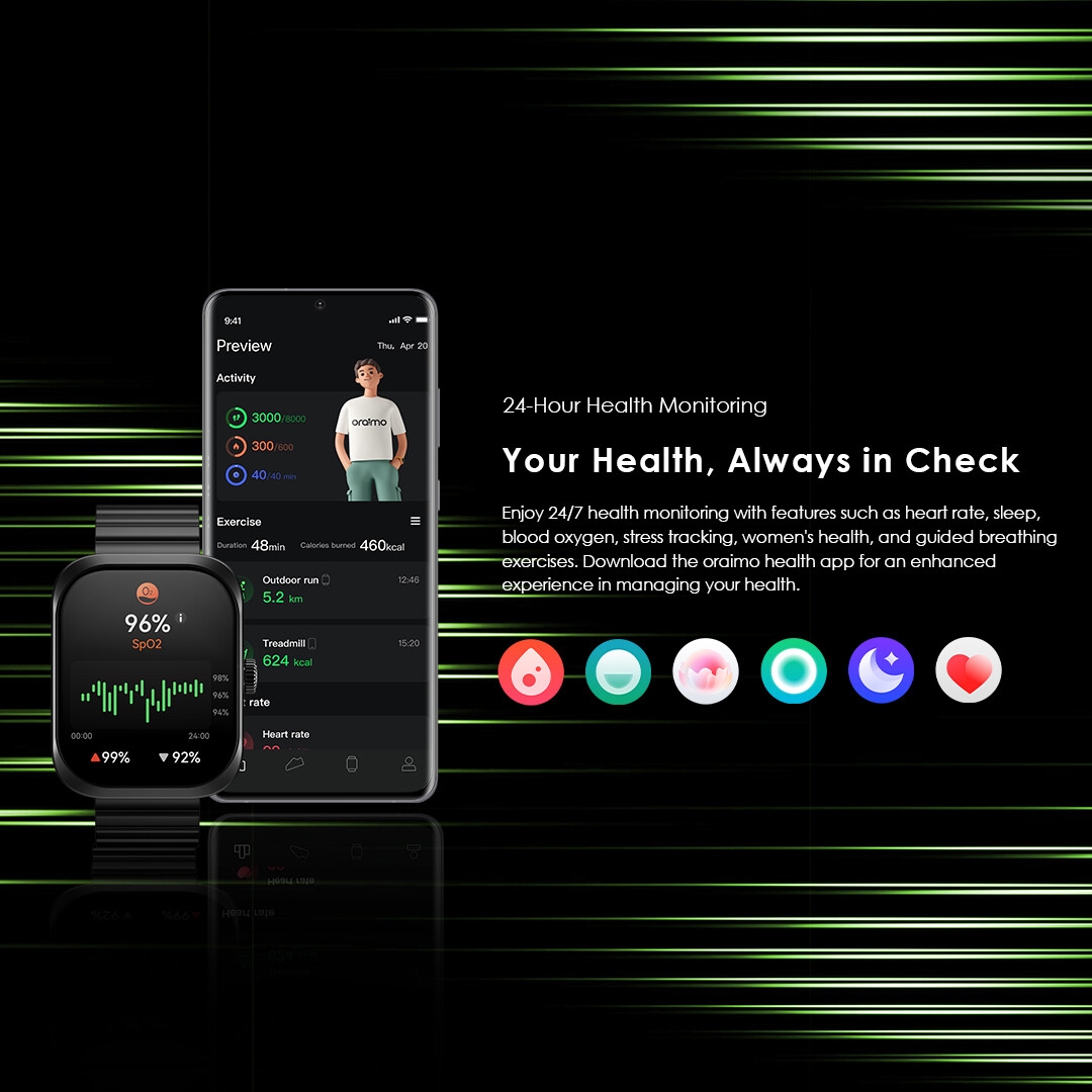 Watch Nova N OSW-813N 24 hours health monitoring
