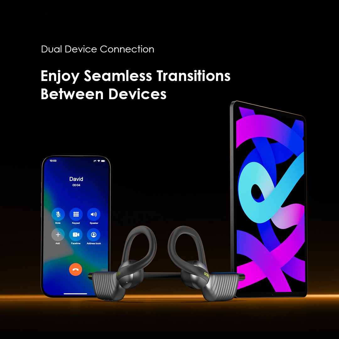 Open-Ear Headphones OpenCriclet 2 OPN-672 dual device connection