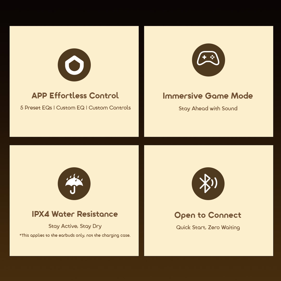 Oraimo True Wireless Earbuds SpaceBuds Air OTW 324S 10 IPX4 Game Mode