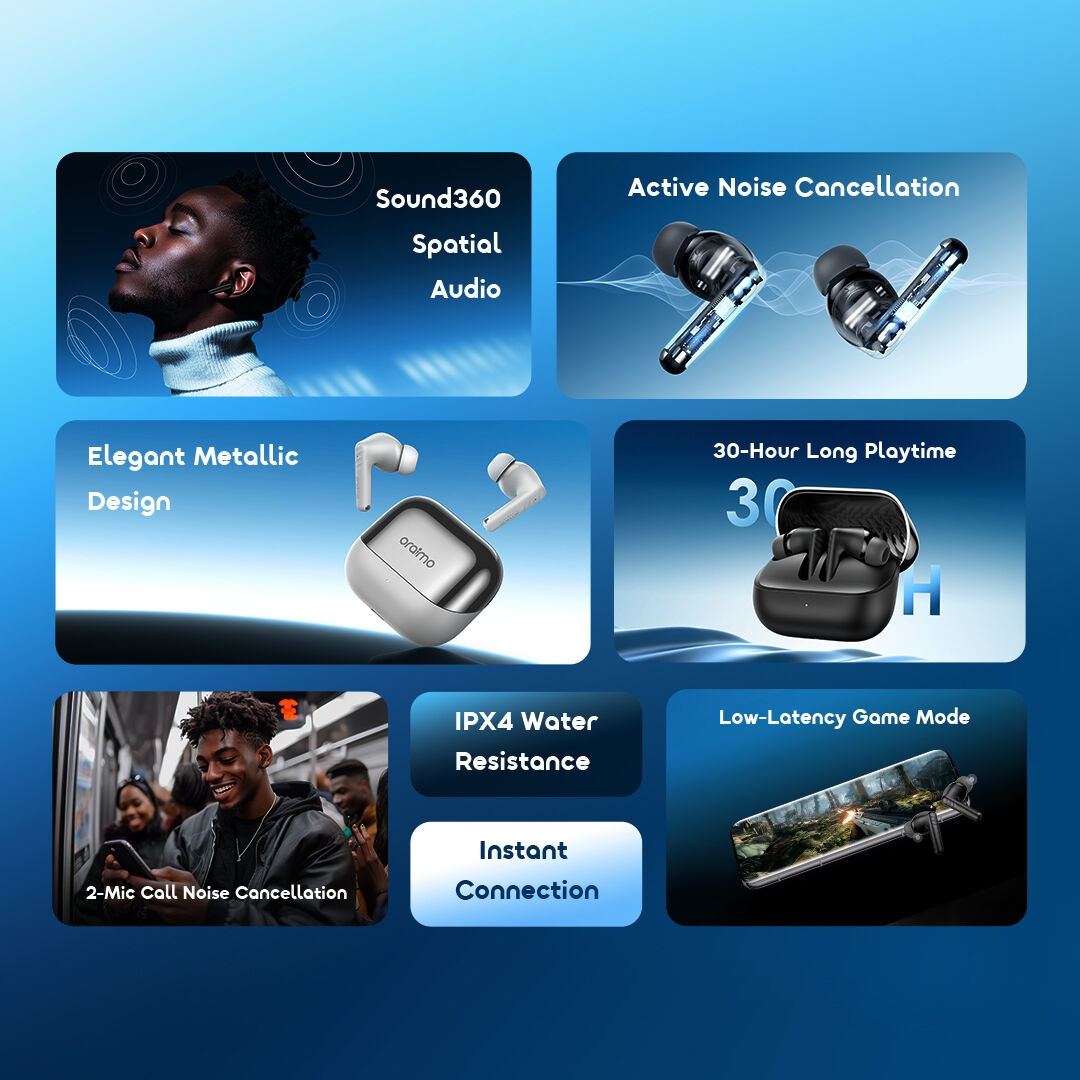 Wireless Earphones SpaceBuds Neo+ OTW-323P features