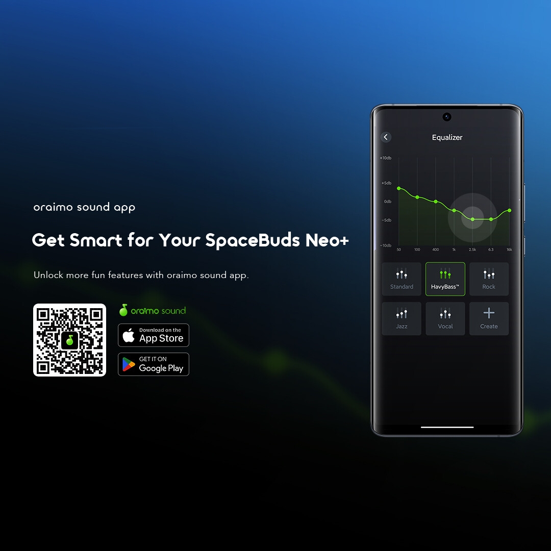 Wireless Earphones SpaceBuds Neo+ OTW-323P oraimo sound app