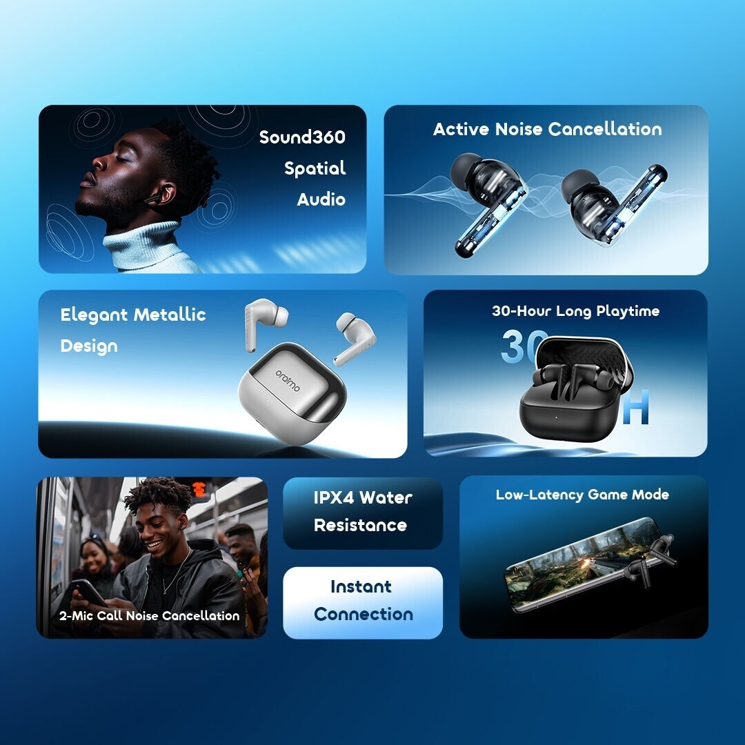 Wireless Earphones SpaceBuds Neo+ OTW-323P features