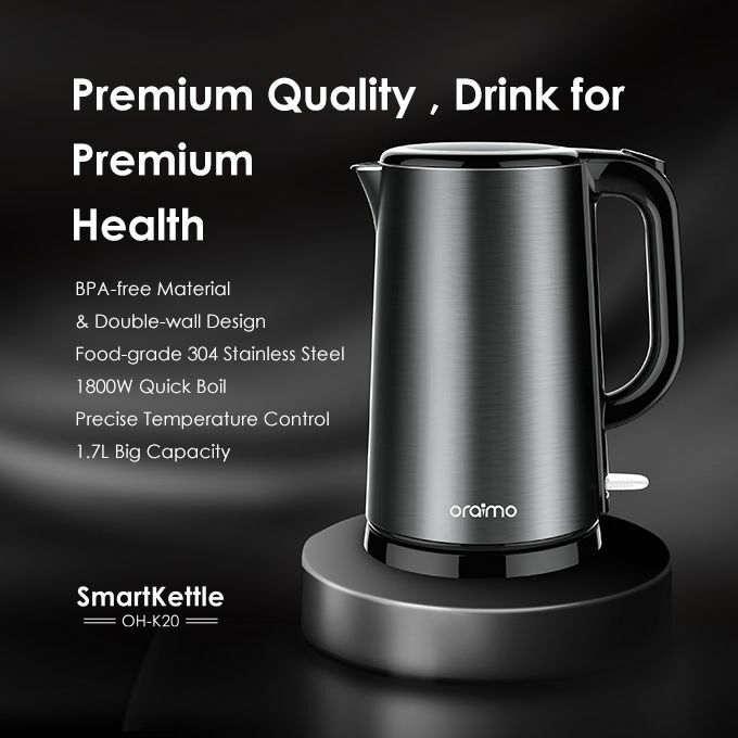 Miroco Electric Kettle Temperature Control Stainless Steel 1.7 L