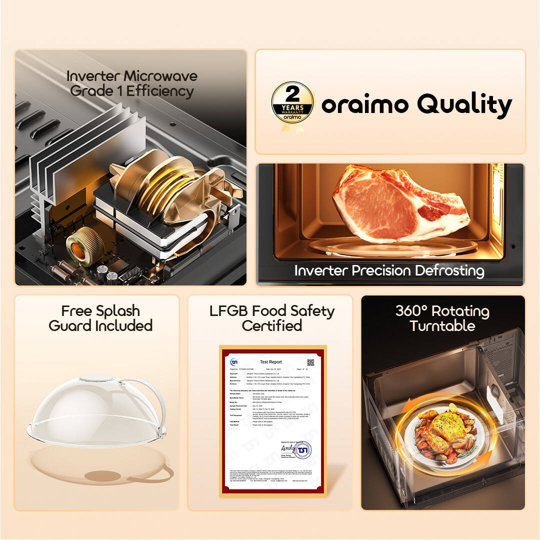 oraimo-Microwave-Oven-InfiWave-Lite-OMO-521A-3-One Touch to Perfect Flavor