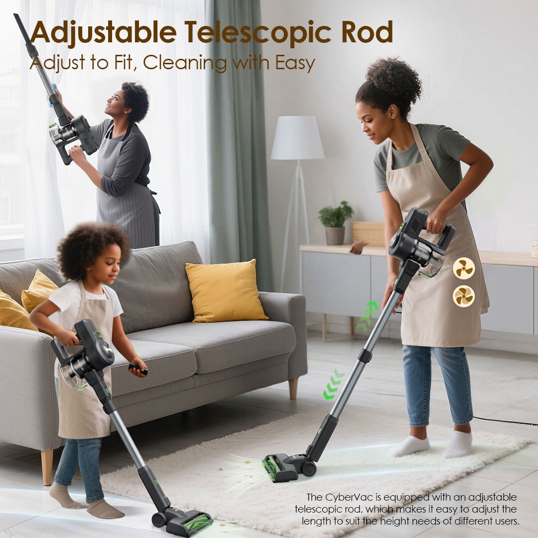 Oraimo Cordless Stick Vacuum CyberVac OSV 102B Adjustable Telescopic rod