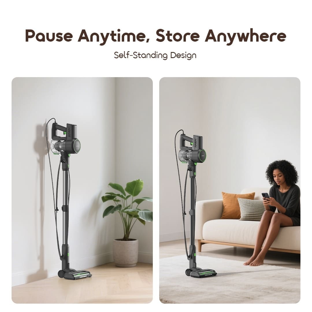 oraimo Corded Stick Vacuum CordForce Plus OSV 553A Self Standing Design 4