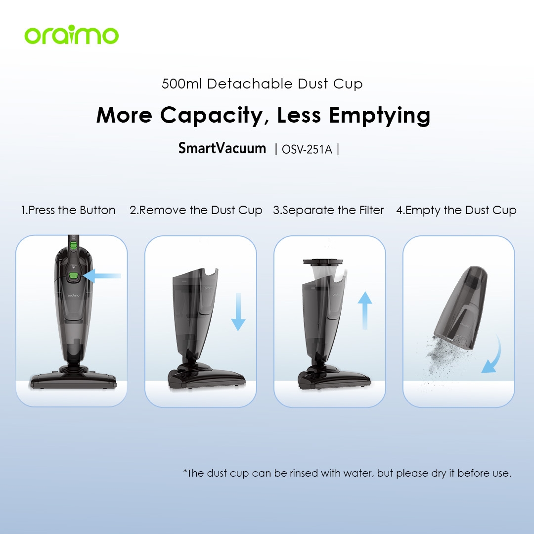 Vacuum-SmartVacuum-OSV-251A-500ML detachable dust cup