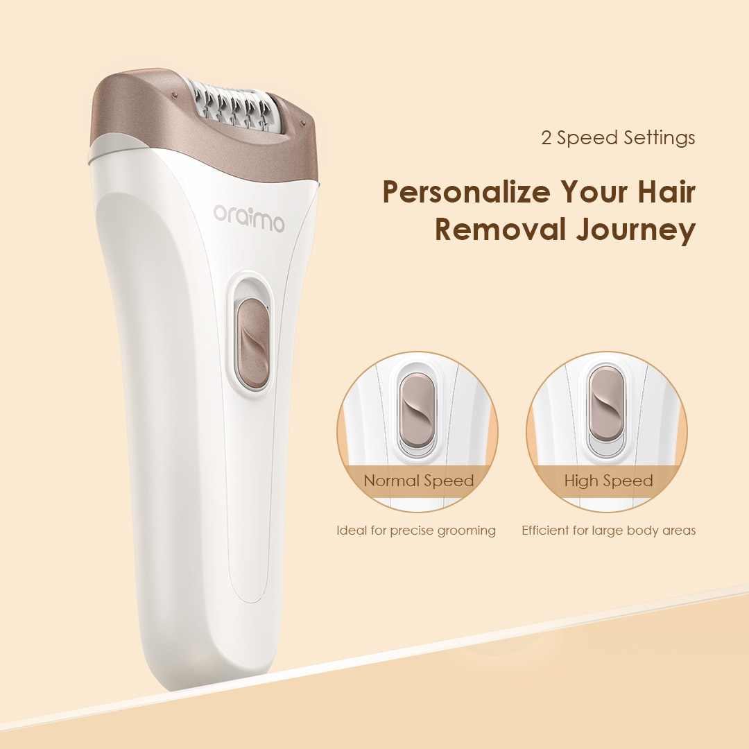 oraimo epilator silksmooth obe 210n 2 speed settings 3