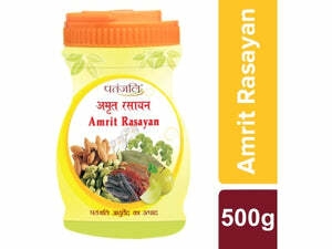 patanjali amrit rasayan benefits: Patanjali Amrit Rasayan gives complete nourishment to the brain. It also increases the subtle invigorating fluids, Ojas, and the innermost sap of the body (Semen). Divya Amrit Rasayan as a general health tonic, to improve vision and eyesight. It is very useful in rejuvenating the body cells. This product can be consumed in summers also to develop physical immunity.