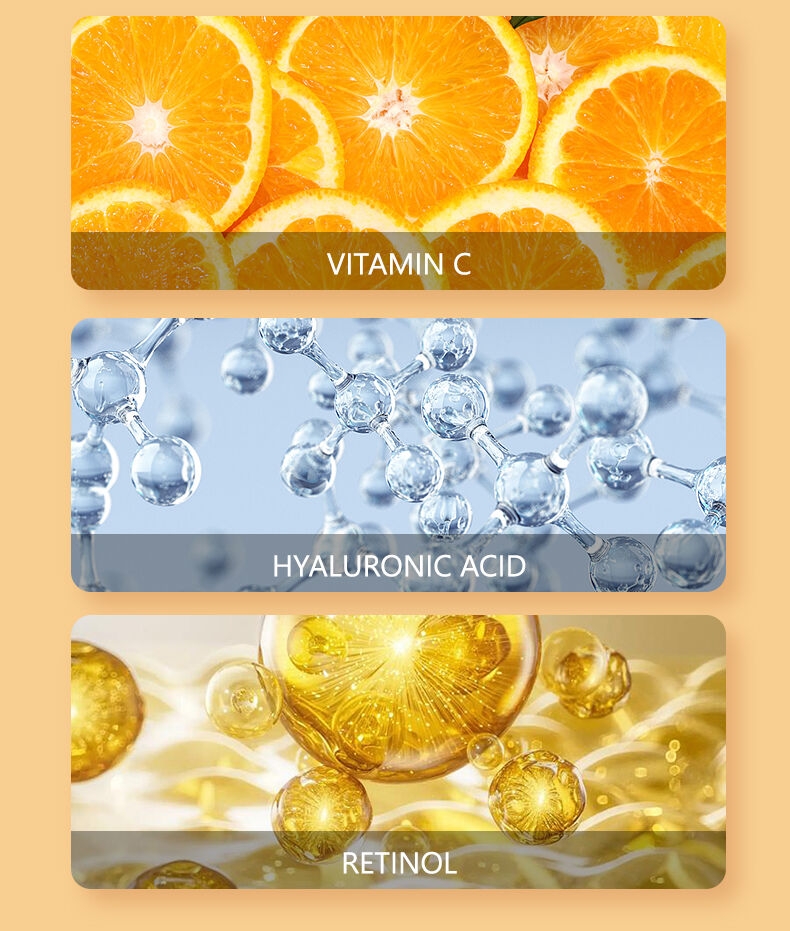 Pei Mei Wholesale 3 in 1 Skin Care Serum Set with Vitamin C Hyaluronic Acid Retinol Skin Maintenance Serum For Face