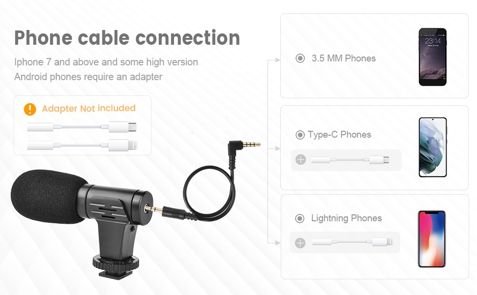 Wide Application: The kit is designed for smartphone video recording