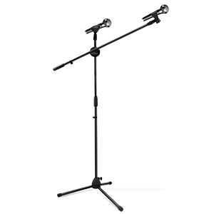 mic stand with 2 mic clip