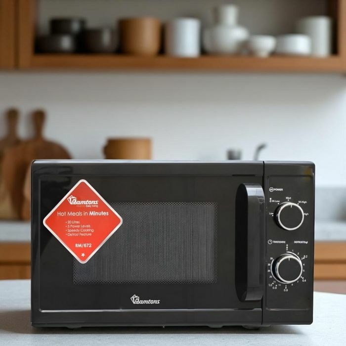 20 LITERS MANUAL MICROWAVE BLACK- RM/672