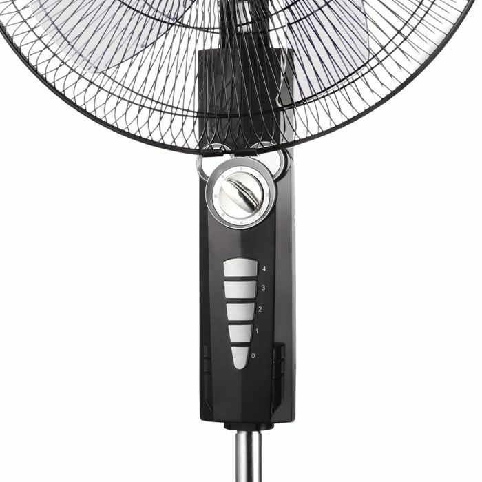BLACK STAND FAN , 4 SPEED - RM/668
