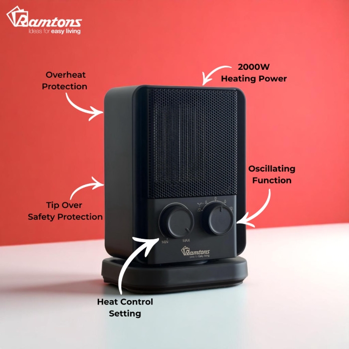 OSCILLATING FAN HEATER - RM/772