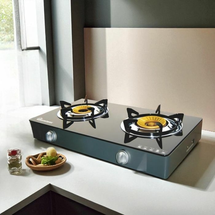 GAS COOKER 2 BURNER CERAMIC TOP- RG/529