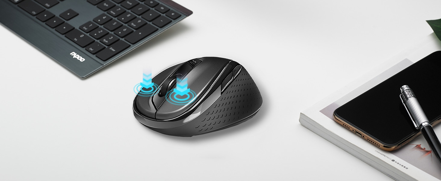 10 million times click test, the strong hardware of the wireless mouse can provide enduring usage