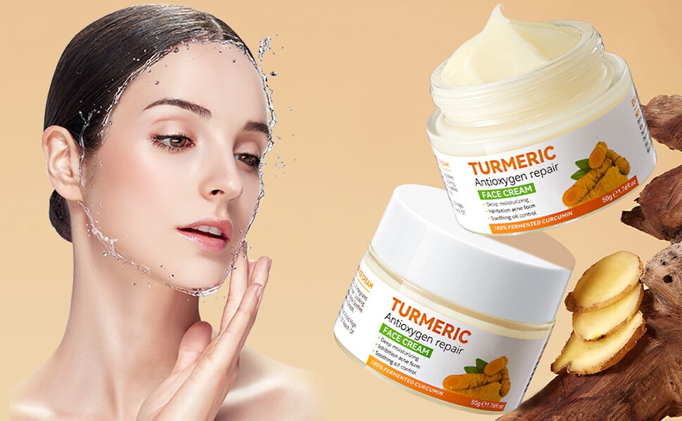 Turmeric Face Cream dark spot Corrector remover face serum care women eye cream skincare lightening