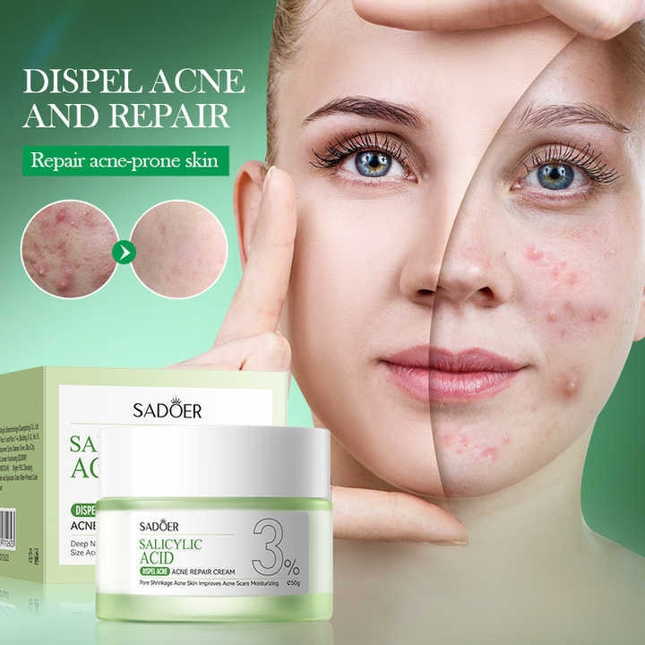 SADOER Best Selling Quick Acne Removing Moisturizing Hydrating Salicylic Acid Acne Removing and Brightening Repairing Face Cream