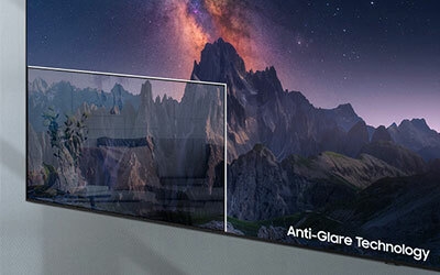 Enjoy TV without closing the blinds with Anti Glare Technology