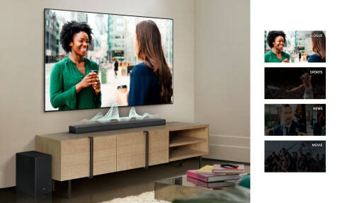 Sound optimized for each scene - Adaptive sound