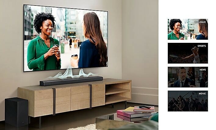 Sound optimized for each scene