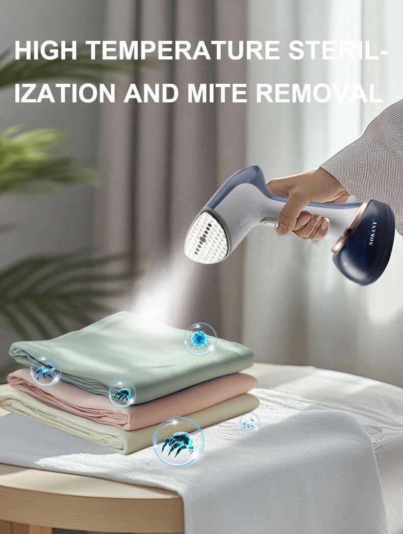 Sokany 1700W Handheld Garment Steamer 30s Fast Heat up with 360ml Tank for Quick Wrinkle Removal, Portable Travel Size Electric Household Handheld Steam Iron Garment Steamer for Clothes 70ad0b050b829aa289371cab3c60f550