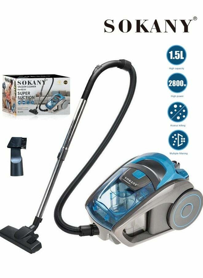 Bagless Vacuum Cleaner,2800W High-Power Canister Vacuums,1.5L XL Dustbin, 5M Cord & Multi-Surface Tools for Floors, Carpets, Crevices,SK-3372 - pzsku/ZB5C577EEC08D31B84604Z/45/1749108413/adb35ec2-ab79-4ef6-bbe6-1b2f733f6611